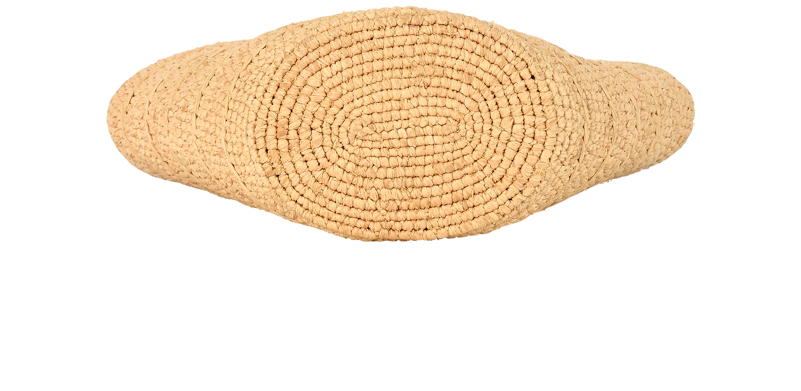 Nano Supple Classic Panier, &pound;595, Handbags, Beige/Blue, Leather/Raffia, Top view